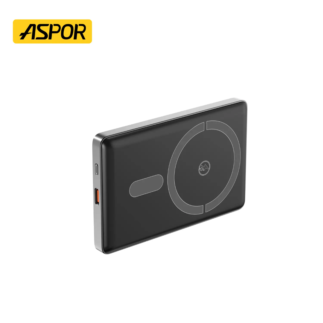 ASPOR A382 Mini Magnetic Wireless Power Bank 10000mAh – 15W Wireless / 20W PD Fast Charging view 4